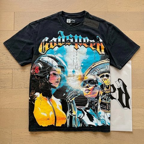 Graphic Astronaut Black T-Shir