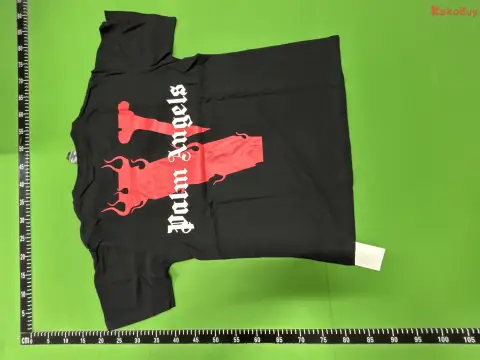 Palm Angels Love Graphic Black T-Shirt -4