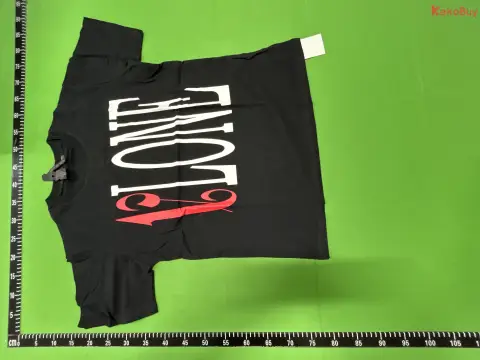 Palm Angels Love Graphic Black T-Shirt -5