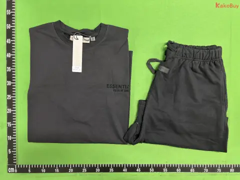 Essentials Black T-Shirt and Shorts Set -3