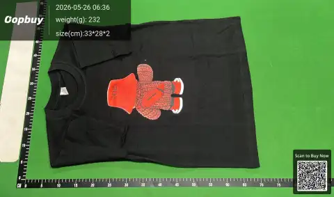 Fendi Bear Graphic Black T-Shirt -4
