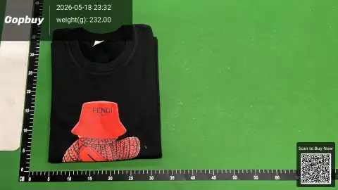 Fendi Bear Graphic Black T-Shirt -5