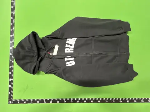 Supreme Logo Navy Zip Hoodie -3