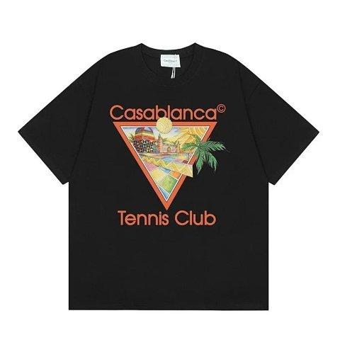 Casablanca Tennis Club Black T