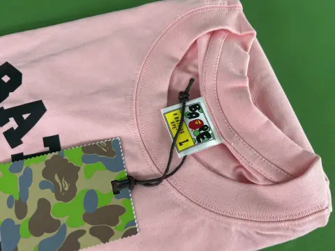 Bape College Logo Red T-Shirt -3