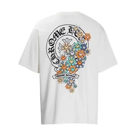 Chrome Hearts Floral Cross Whi