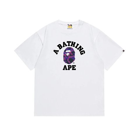 Bape College Logo White T-Shir