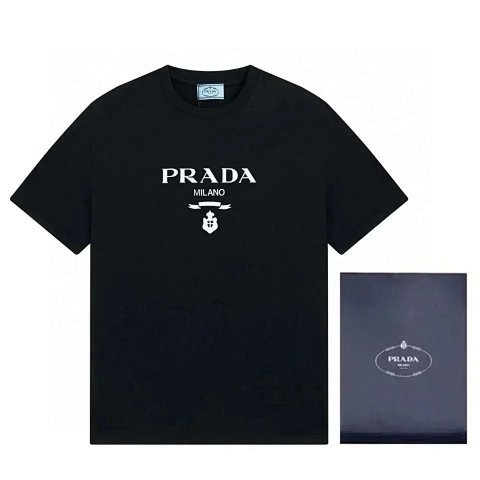Prada Milano Logo Black T-Shir