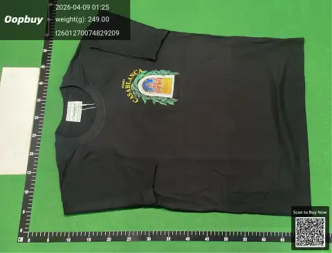 Casablanca Sport Logo Black T-Shirt -2