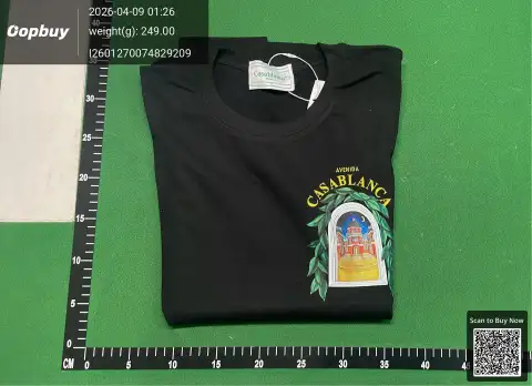 Casablanca Sport Logo Black T-Shirt -5