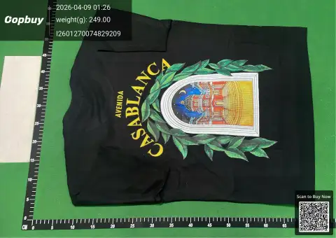 Casablanca Sport Logo Black T-Shirt -4