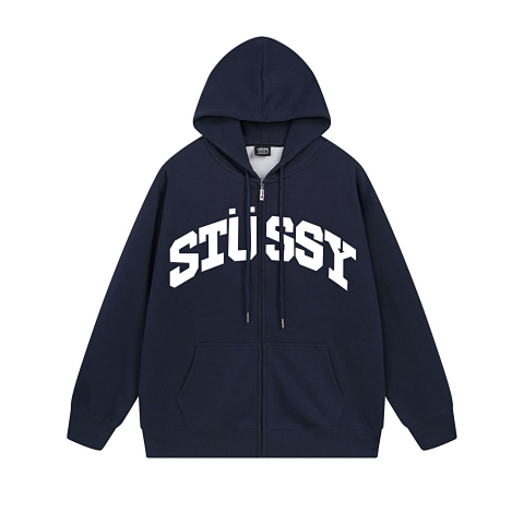 Stussy Logo Navy Hoodie