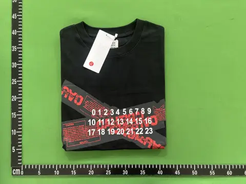 Maison Margiela Number Grid Black T-Shirt 6