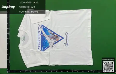 Casablanca Logo White T-Shirt 2