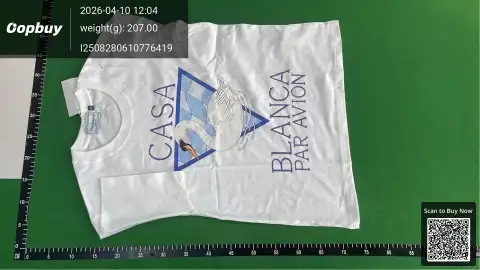 Casablanca Logo White T-Shirt 3