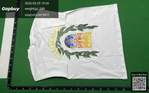 Casablanca Logo White T-Shirt 4