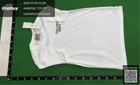 Gallery Dept Logo White T-Shirt 4