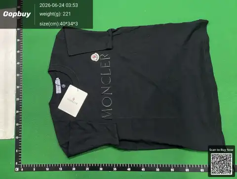Moncler Logo Black T-Shirt -5