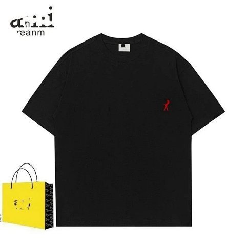 Ami Small Heart Black T-Shirt