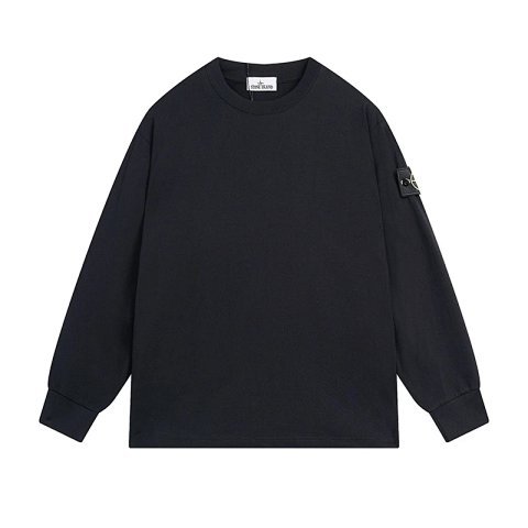 Stone Island Black Crewneck Sw