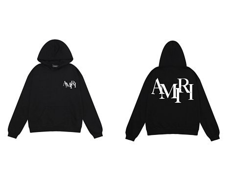Amiri Logo Black Hoodie