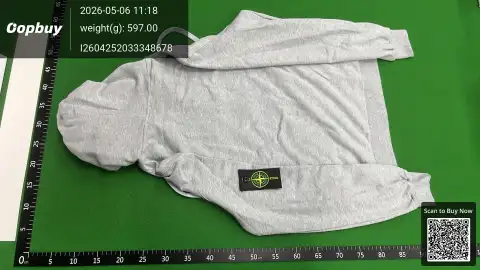 Stone Island Logo Gray Hoodie -3