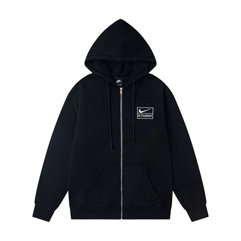 Stone Island Black Zip Hoodie