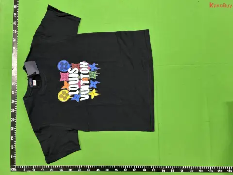 Louis Vuitton Flower Logo Black T-Shirt -3