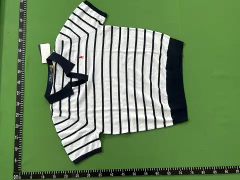 Ralph Lauren White Knit Polo Shirt -4