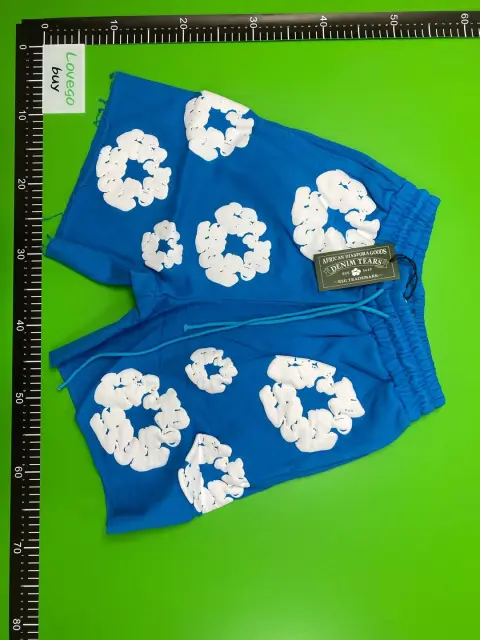 Denim Tears Floral Orange T-Shirt and Shorts Set -4
