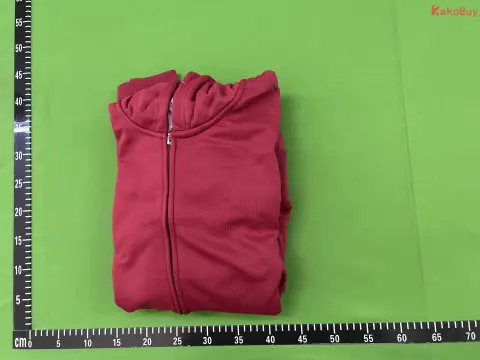 Burgundy Oversized Zip-Up Hoodie -3