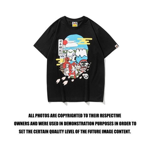 Cartoon Rocket Graphic T-Shirt