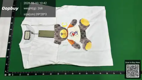 Gucci Teddy Bear Graphic T-Shirt -5
