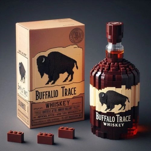 Whiskey Bottle Building Block 