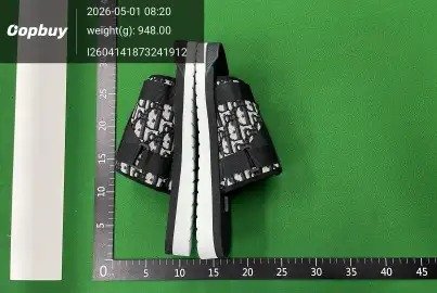 Designer Monogram Strap Slides -4
