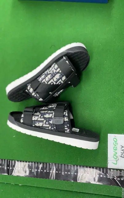 Monogram Strap Summer Slides -2