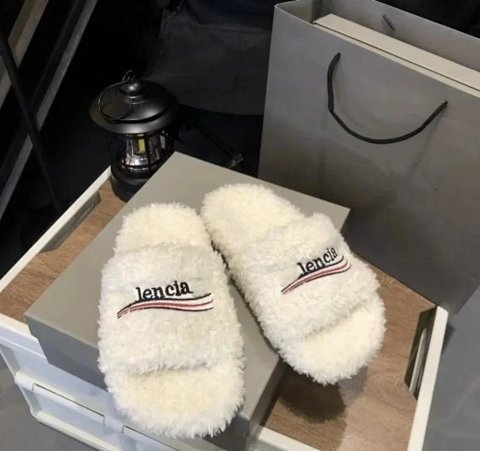 Premium Furry Slip-On Shoes