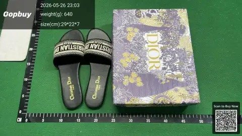 Letter Embroidered Flat Slides -3