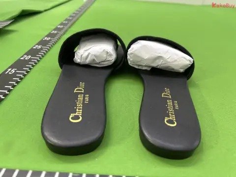 Letter Embroidered Flat Slides -2