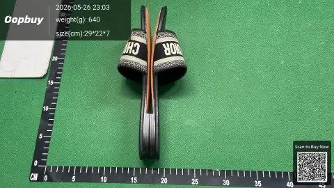 Letter Embroidered Flat Slides -6