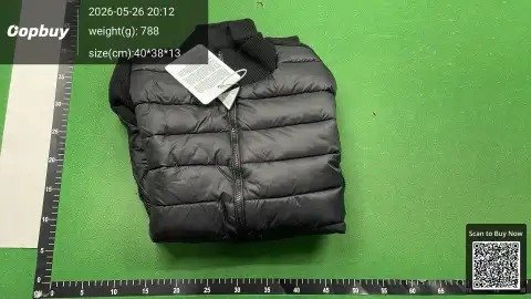 Knit Panel Stand-Collar Down Jacket -2