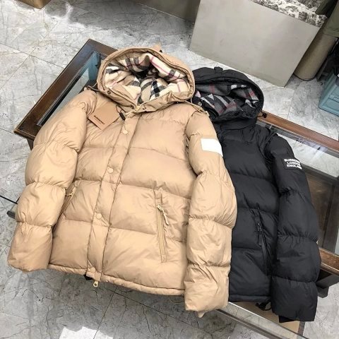 B Detachable Sleeve Plaid Hood