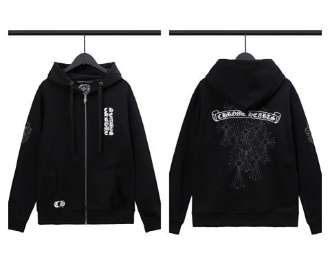 CH Cross Scroll Zip-Up Hoodie
