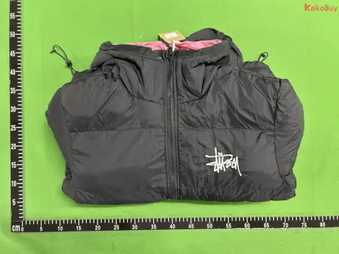 STU Unisex Embroidered Hooded Puffer Jacket -4