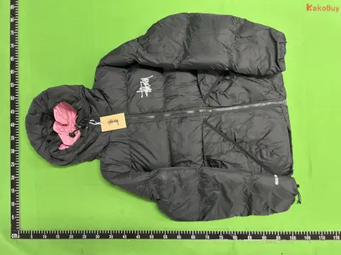STU Unisex Embroidered Hooded Puffer Jacket -3