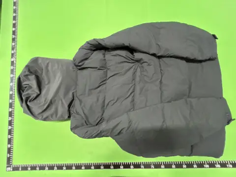 Unisex Embossed Letter Puffer Jacket -2