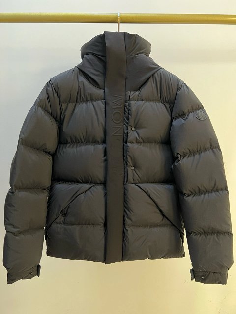 Unisex Embossed Letter Puffer 