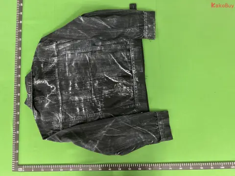 D 04SS Waxed Distressed Denim Jacket -6