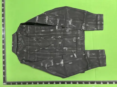 D 04SS Waxed Distressed Denim Jacket -4