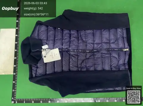 M Knit-Panel Down Jacket -4